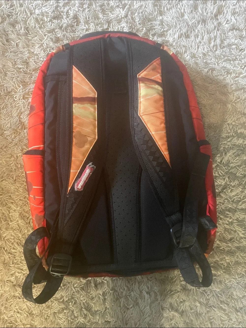 Looney Tones Marvin the Martian Graphic Backpack - Orange / Brown